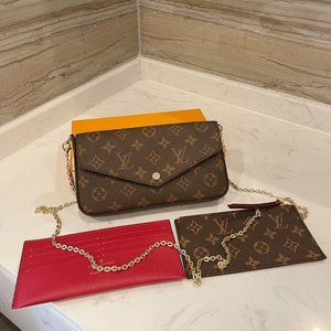 Beautiful Louis Vuitton Felicie Pochette Crossbody Bag 